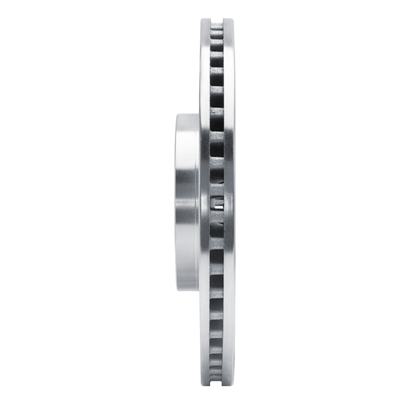 Hyundai Santa Fe Brake Rotor (1) - Front Right - R1 Concepts - Drilled & Slotted - Silver - `13-`20